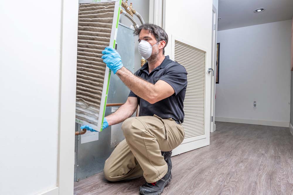 dirty HVAC filters