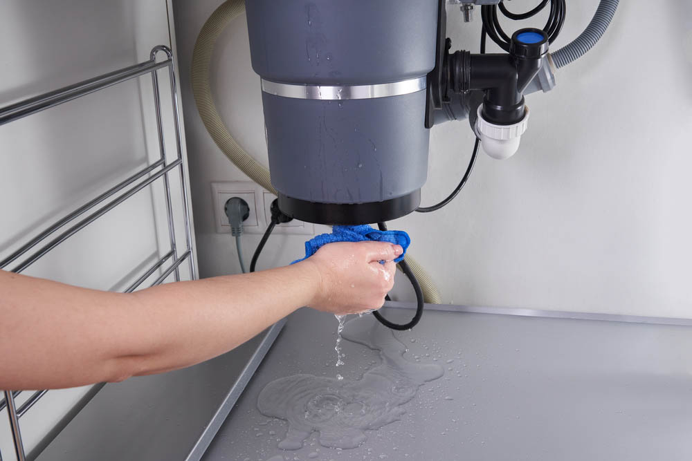 leaking garbage disposal leaking garbage disposal