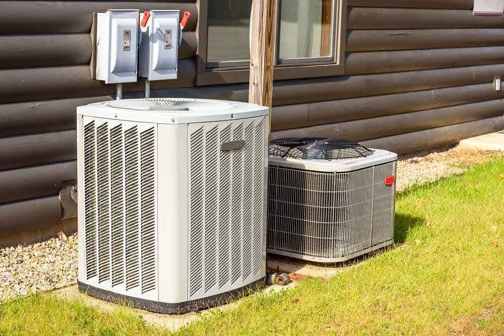 technicians replacing residential HVAC system technicians replacing residential HVAC system
