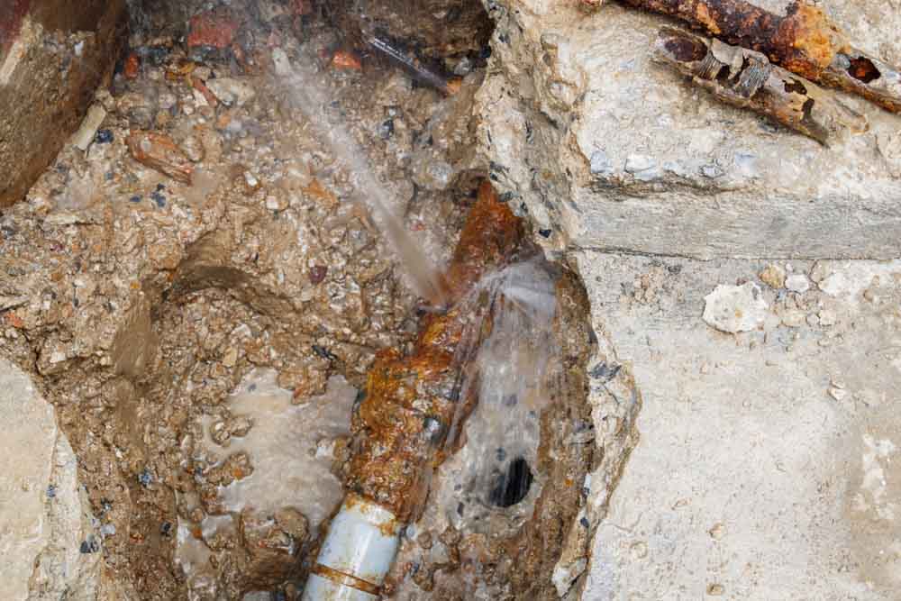 collapsed pipes in Stow, OH